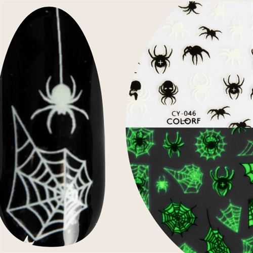 Halloween 3D glow in dark - Nail stickers